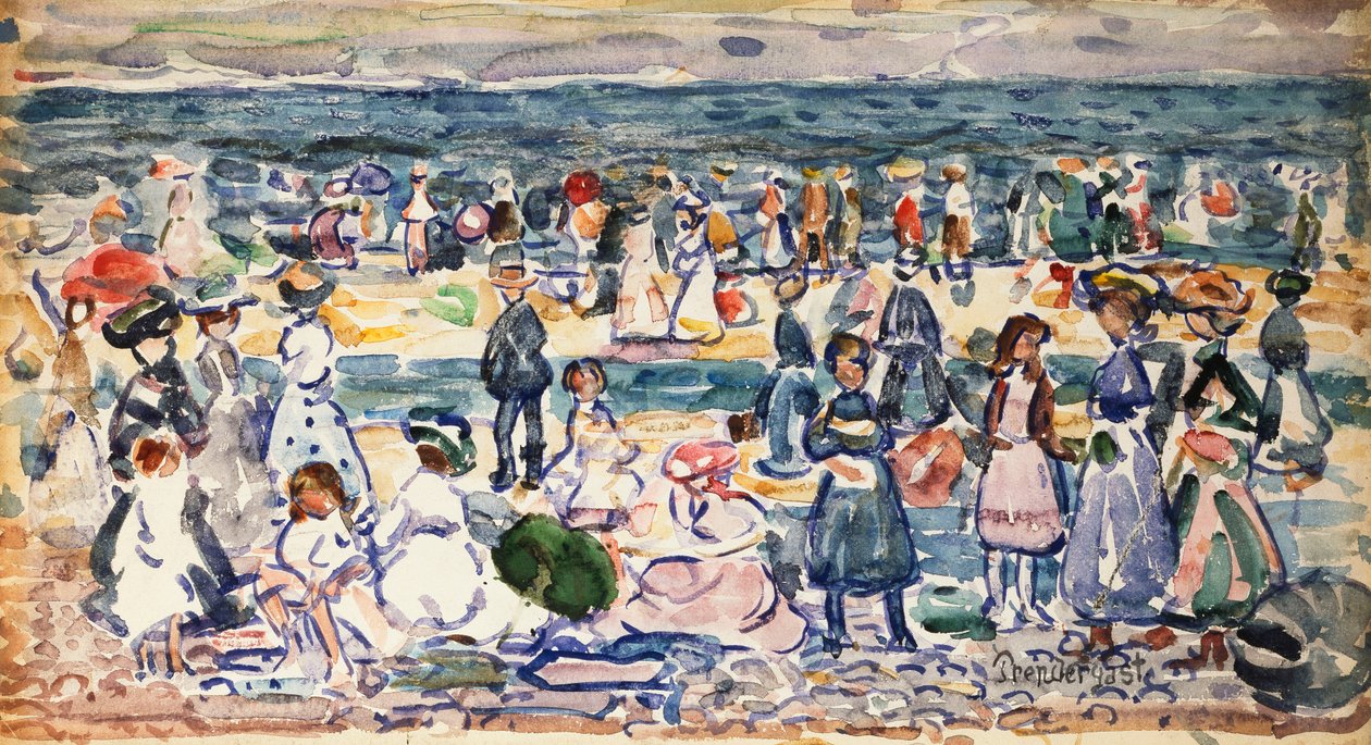 Alçak Gelgit, Revere Sahili, c.1910-11 by Maurice Brazil Prendergast