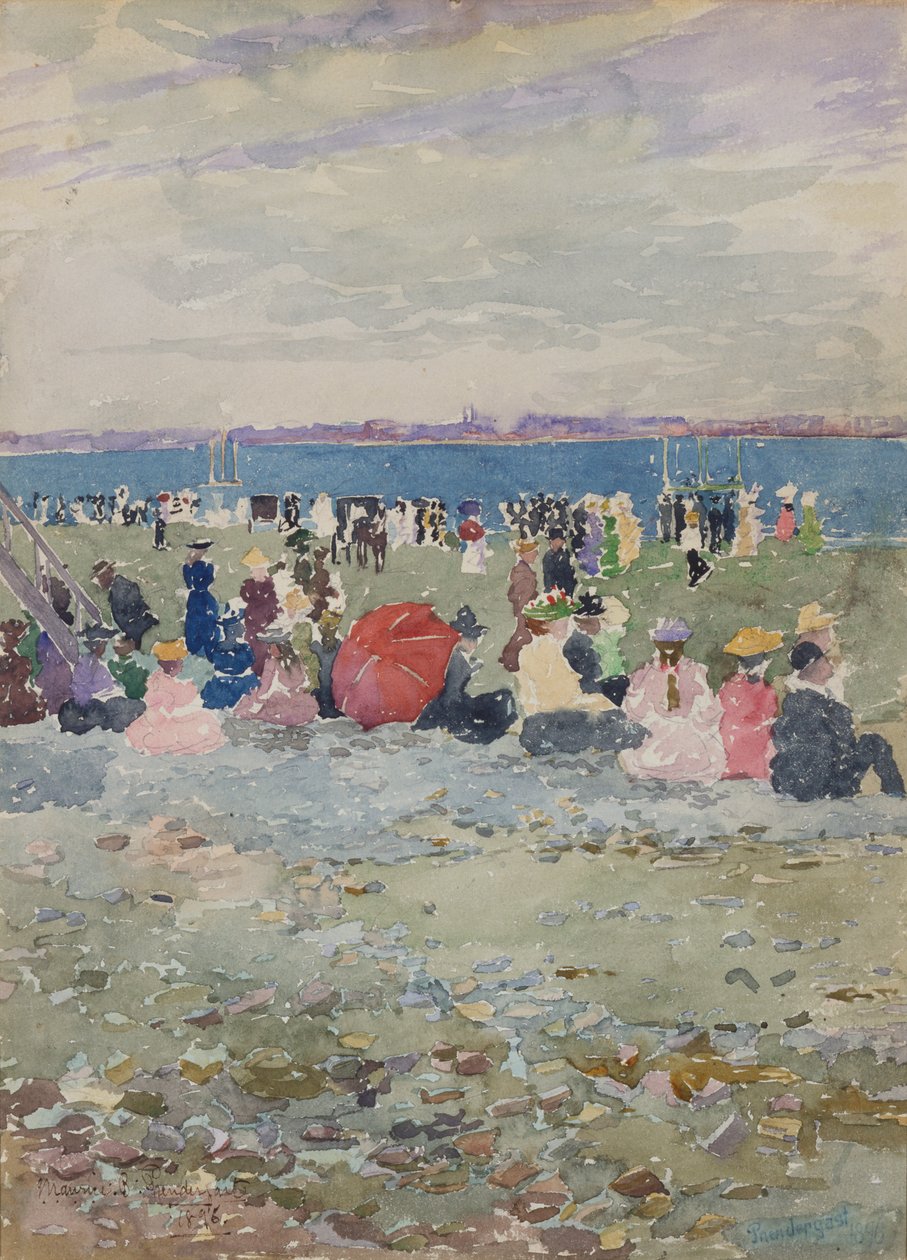 Revere Plajı by Maurice Brazil Prendergast