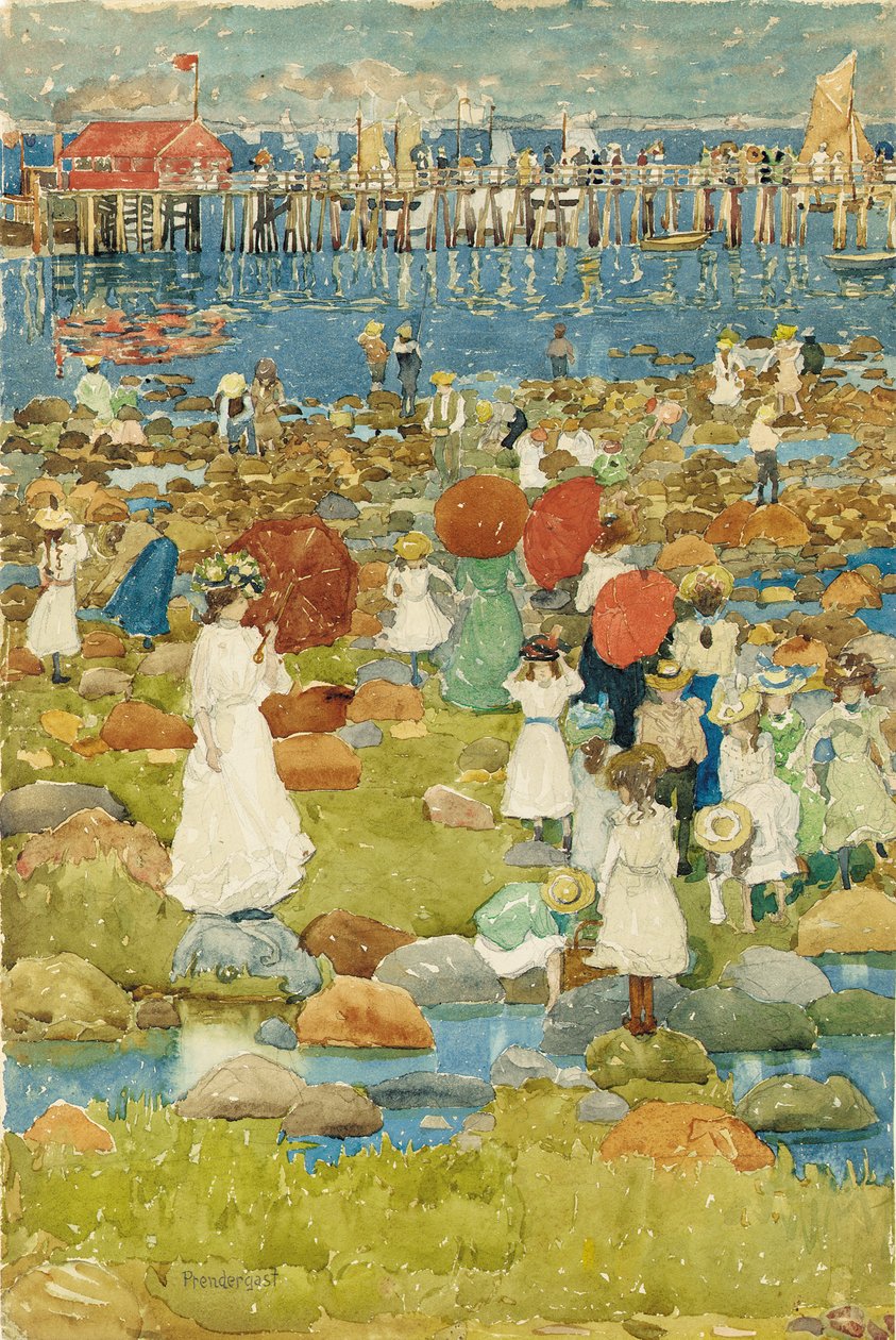 taşlı plaj by Maurice Brazil Prendergast