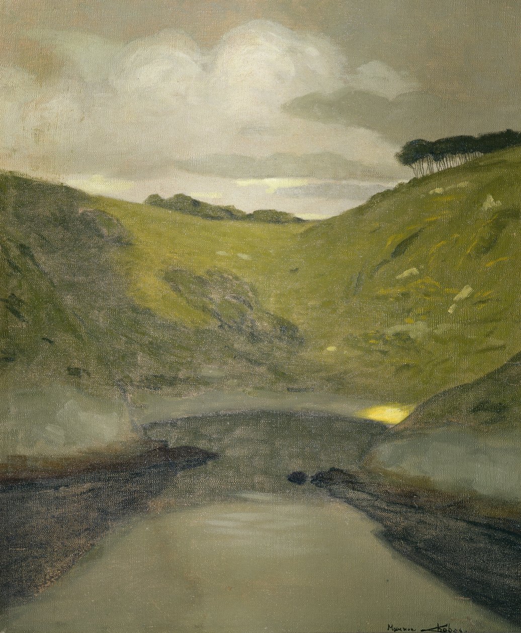 Manzara (tuval üzerine yağlı boya) by Maurice Chabas