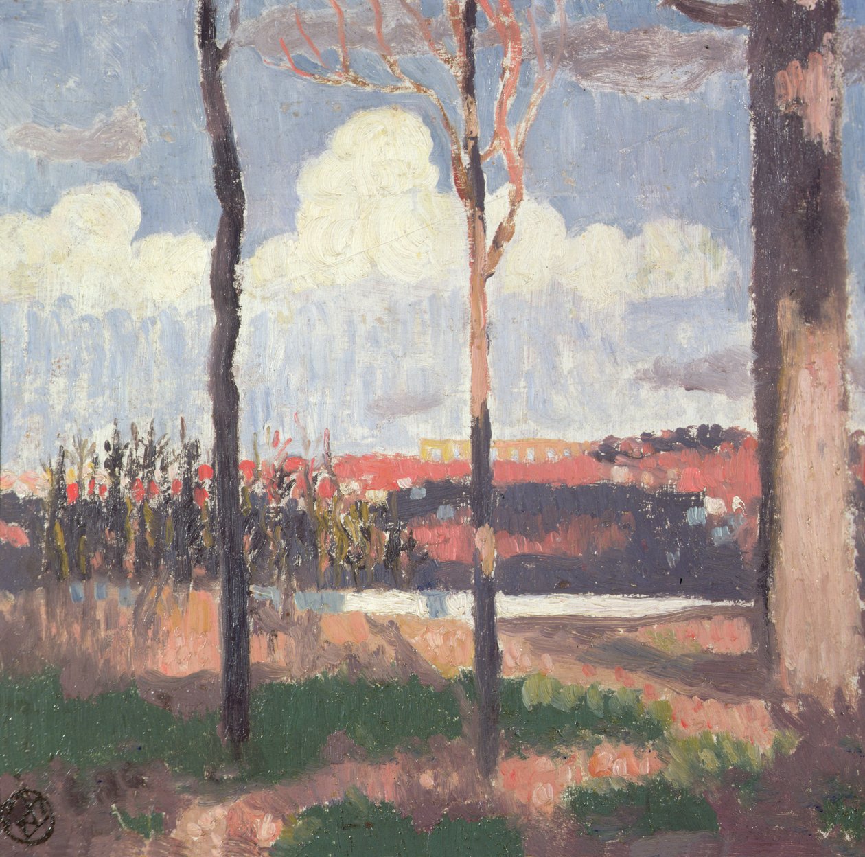 Pecq'ten görülen Marly Su Kemeri by Maurice Denis