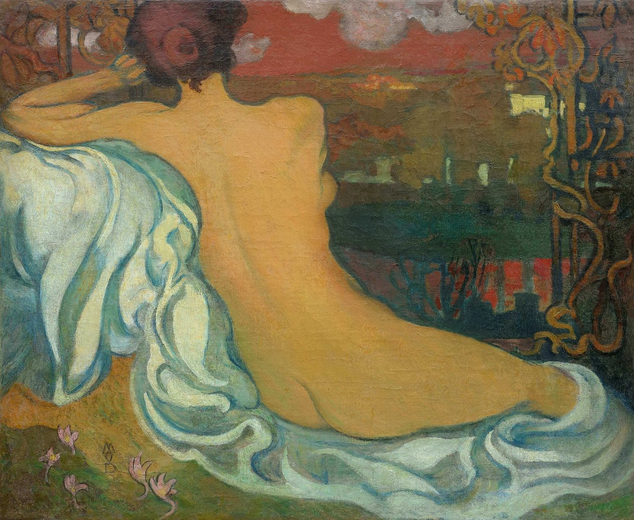 Alacakaranlıkta Çıplak, 1892 civarı. by Maurice Denis