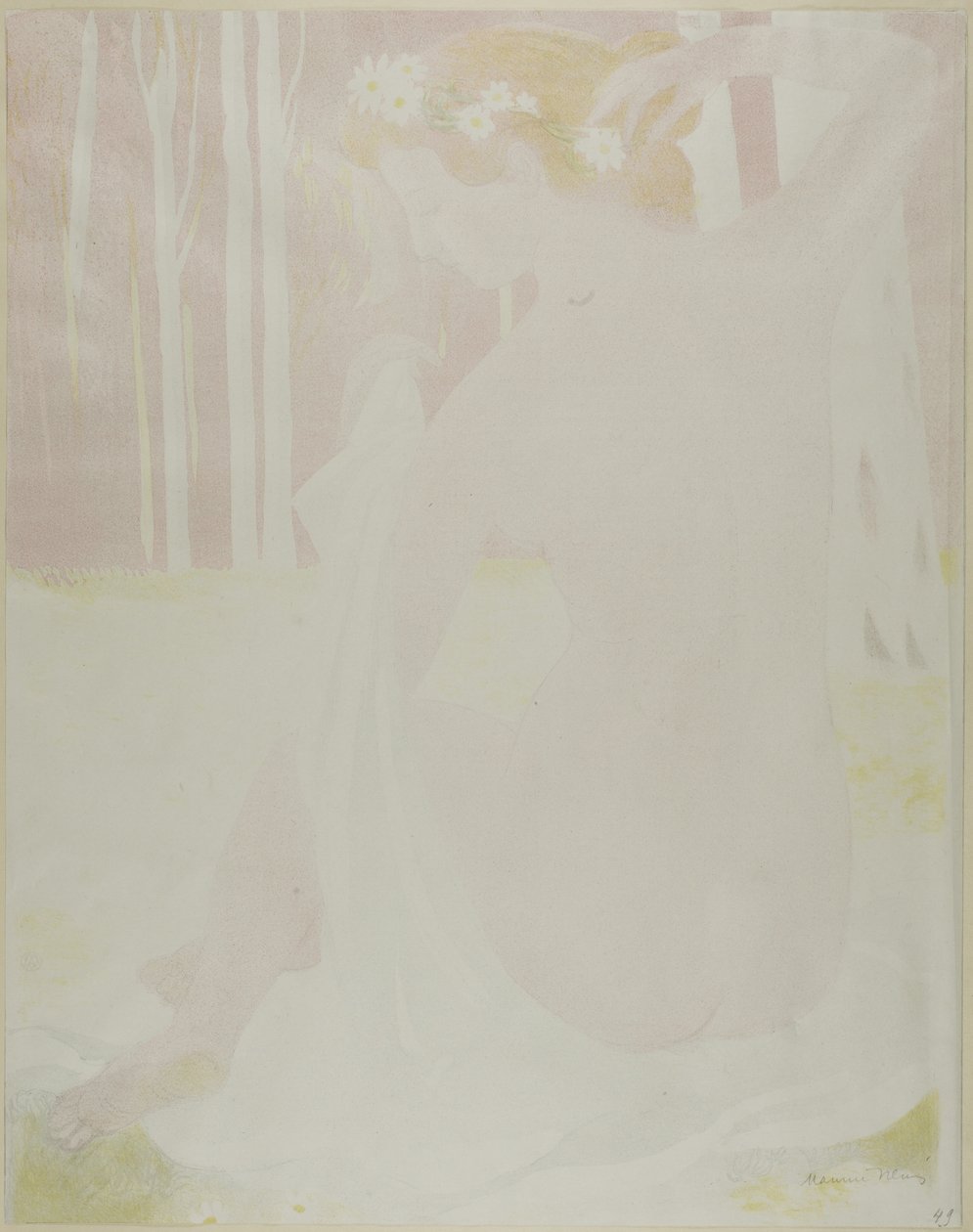 Papatyalarla Taçlandırılmış Peri by Maurice Denis