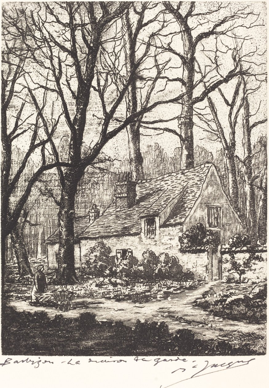 Barbizon: Muhafız evi by Maurice Jacque