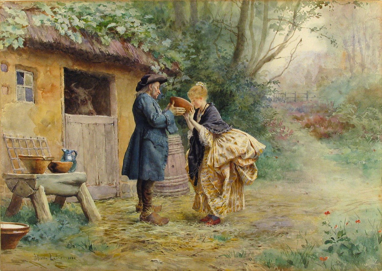 Süt İçeceği, 1882. by Maurice Leloir