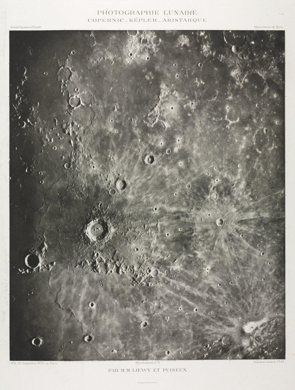 Ay Fotoğrafçılığı: Kopernik-Kepler-Aristarik, 1896. by Maurice Loewy