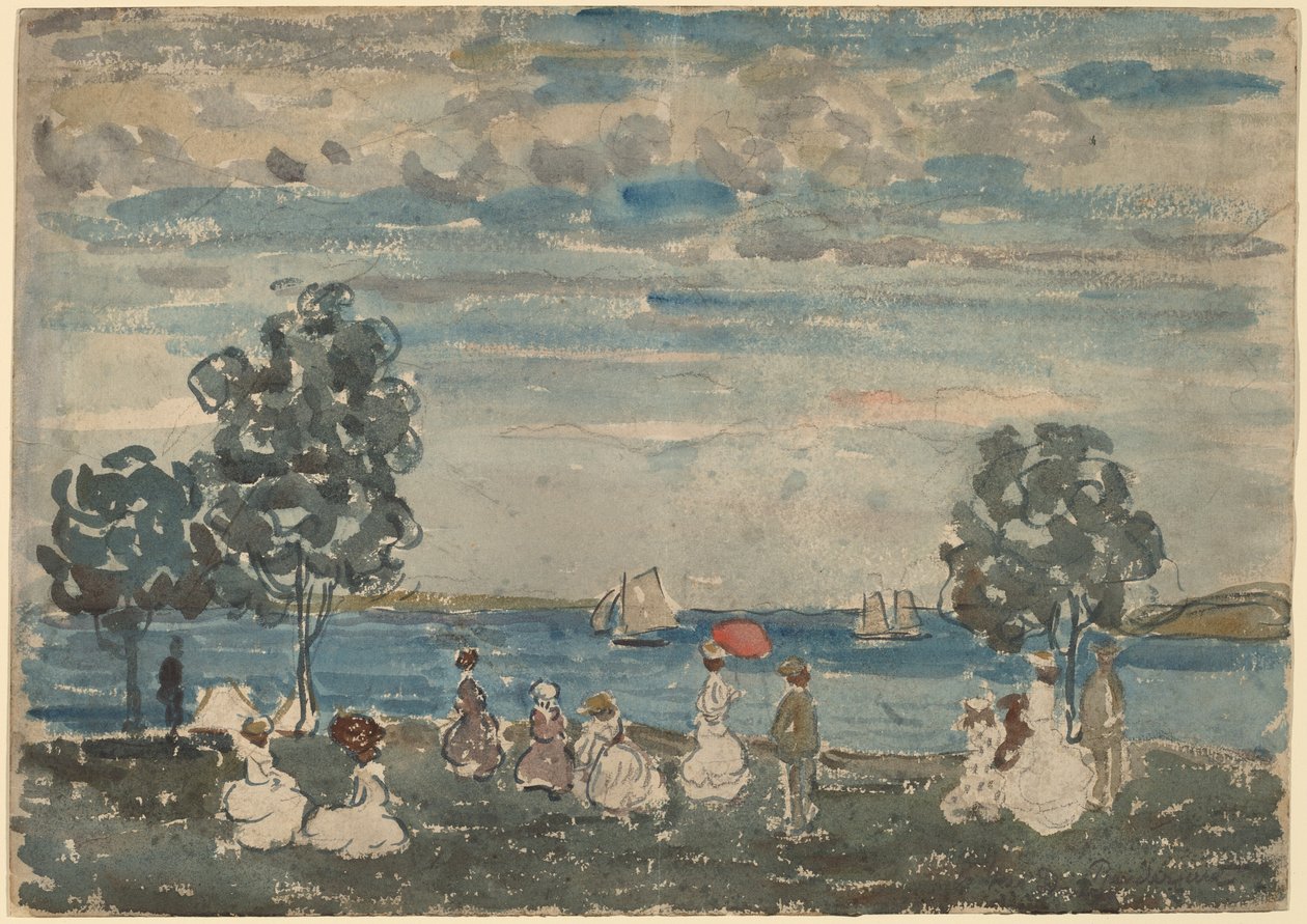 Sahildeki Figürler by Maurice Brazil Prendergast