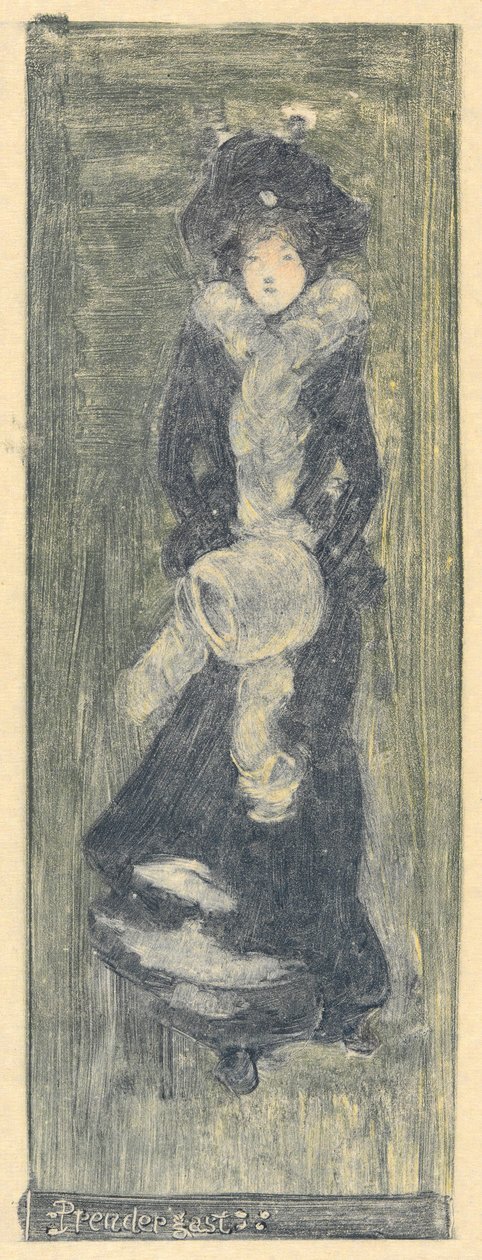 Leydi Su Hui ve Ayet Bulmacası by Maurice Brazil Prendergast