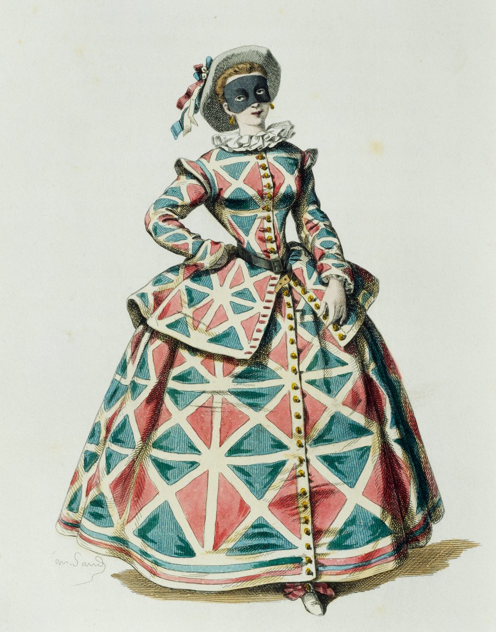 Arlecchina, Maurice Sand (1823-1889) tarafından by Maurice Sand