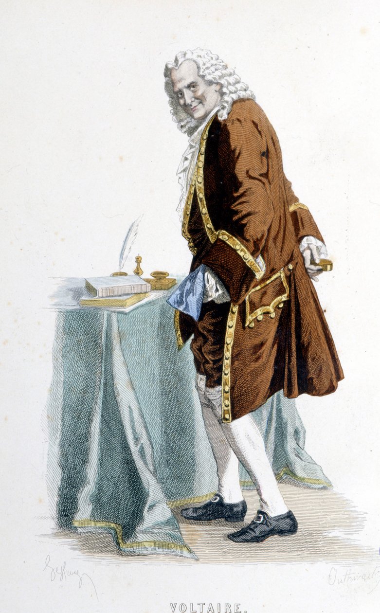 Bay Sand tarafından Voltaire. 19. yüzyıl. by Maurice Sand