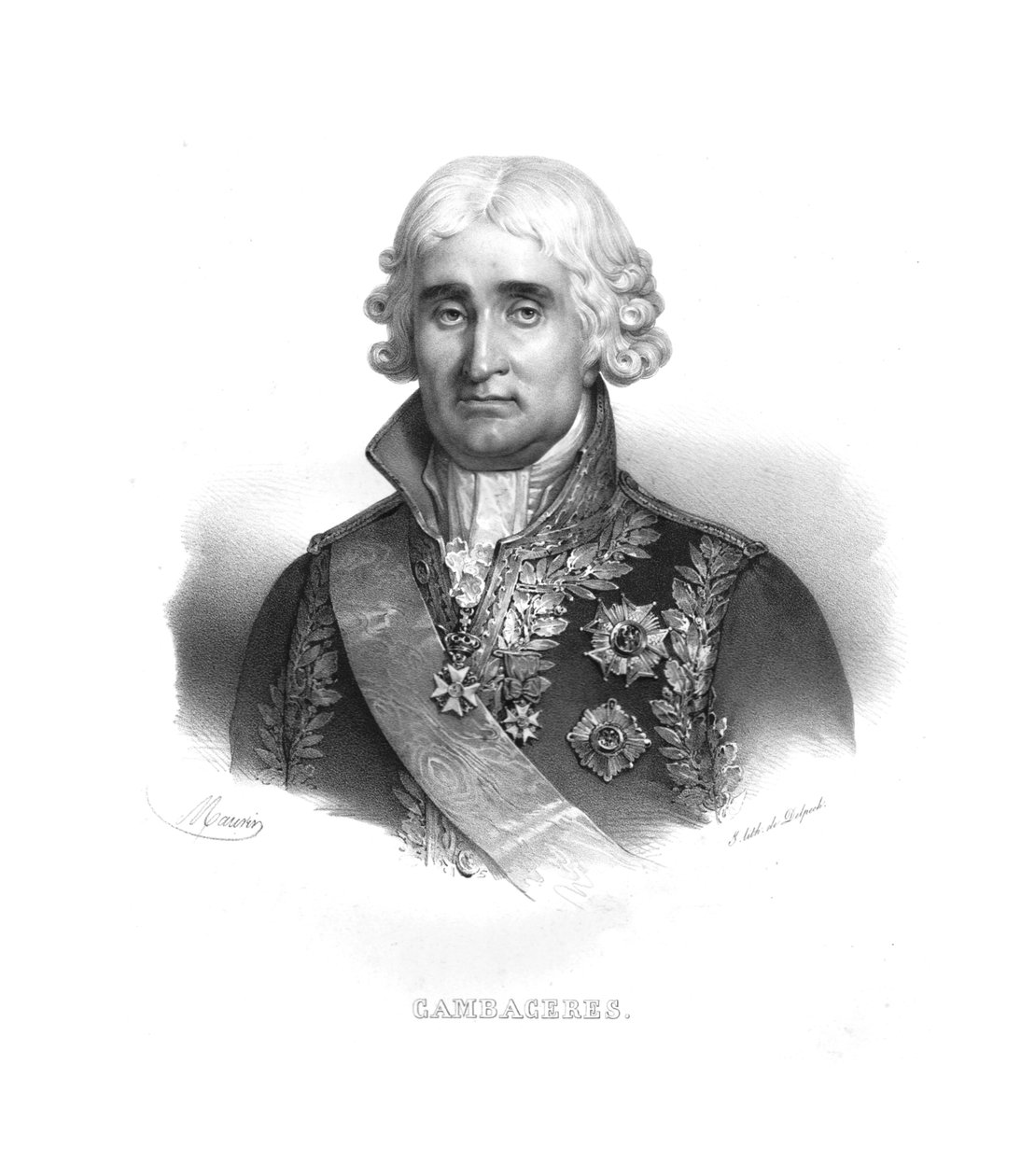 Jean Jacques Regis de Cambaceres, c1820s. by Maurin