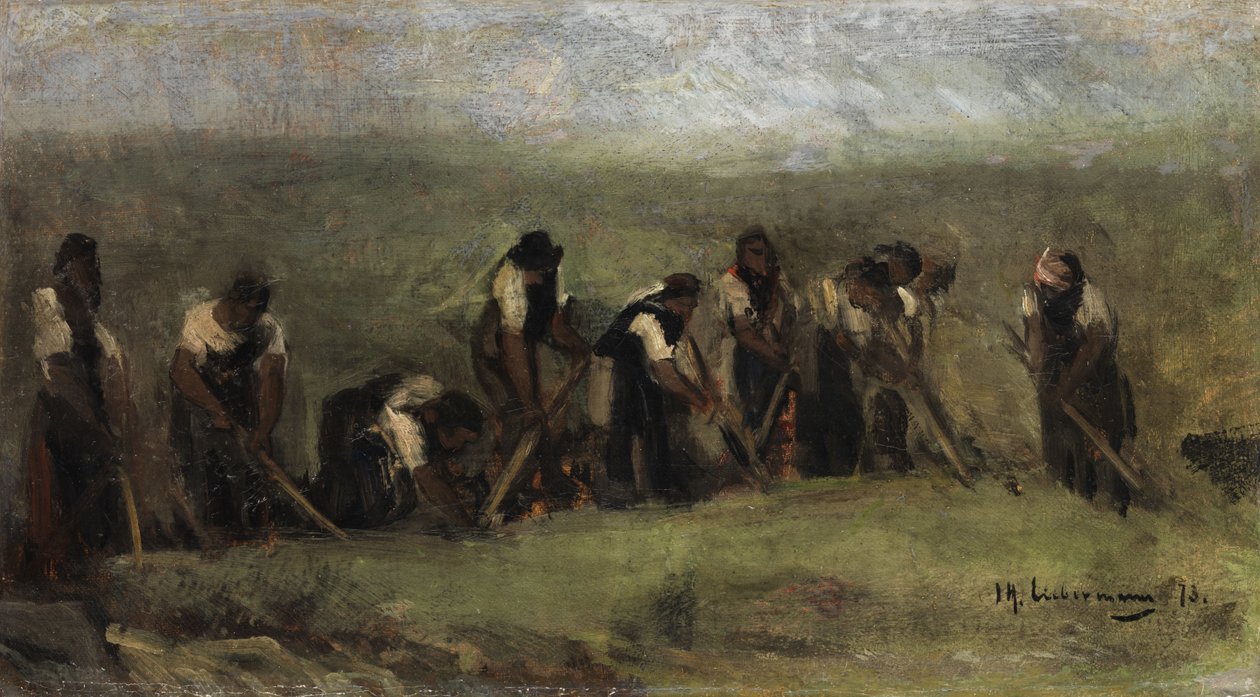 Pancar alanında işçiler by Max Liebermann