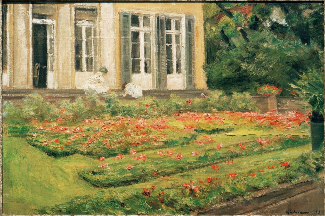 Kuzeybatıdaki Wannsee bahçesindeki çiçek terası by Max Liebermann