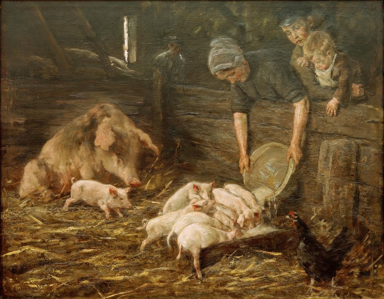 Fidanlık (domuz ahırı) by Max Liebermann