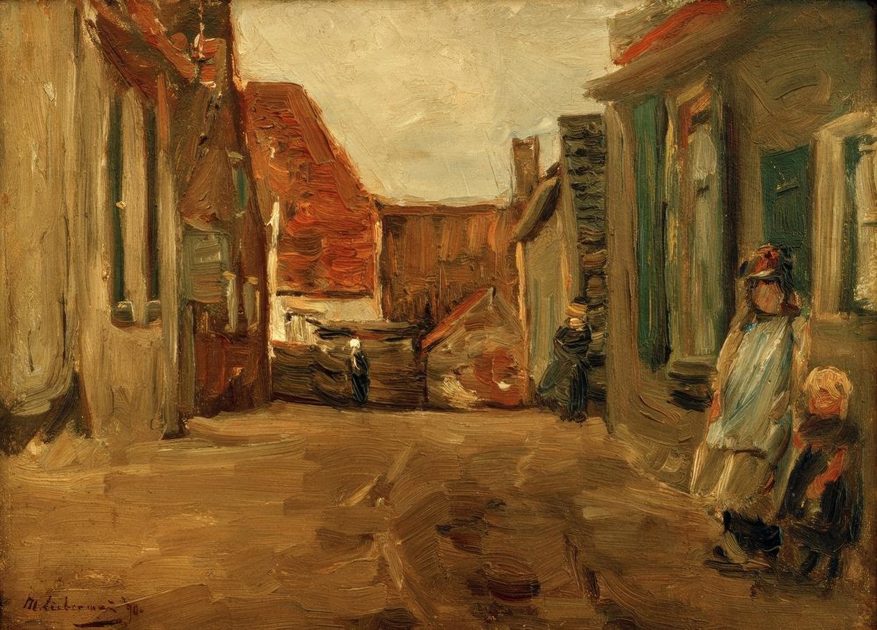 Hollandalı sokak by Max Liebermann
