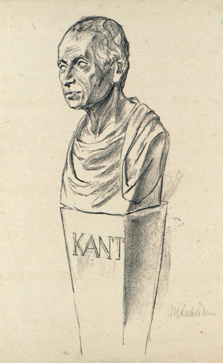 Sanatçı broşürlerinde Kant by Max Liebermann