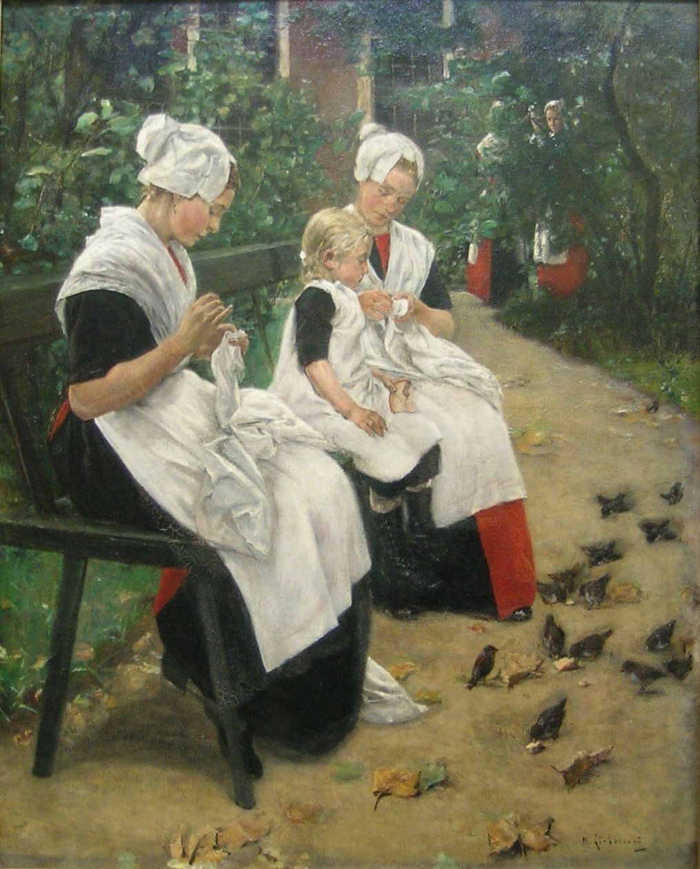bahçedeki kız by Max Liebermann