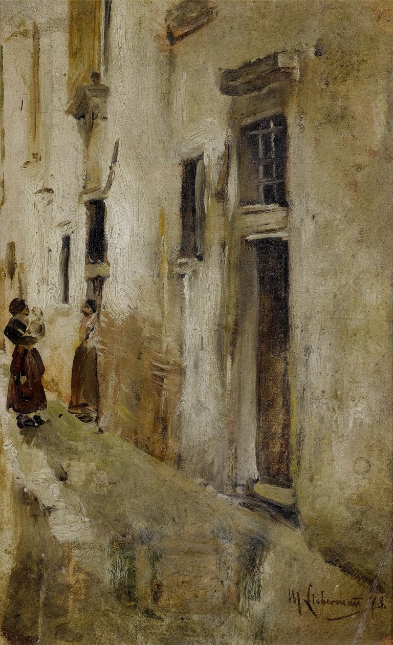 Venedik sokağı by Max Liebermann