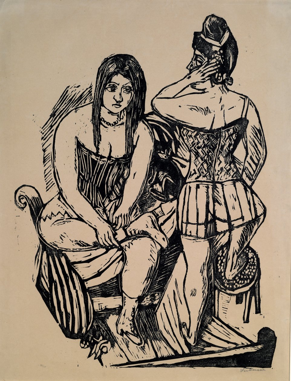 Tuvalette by Max Beckmann