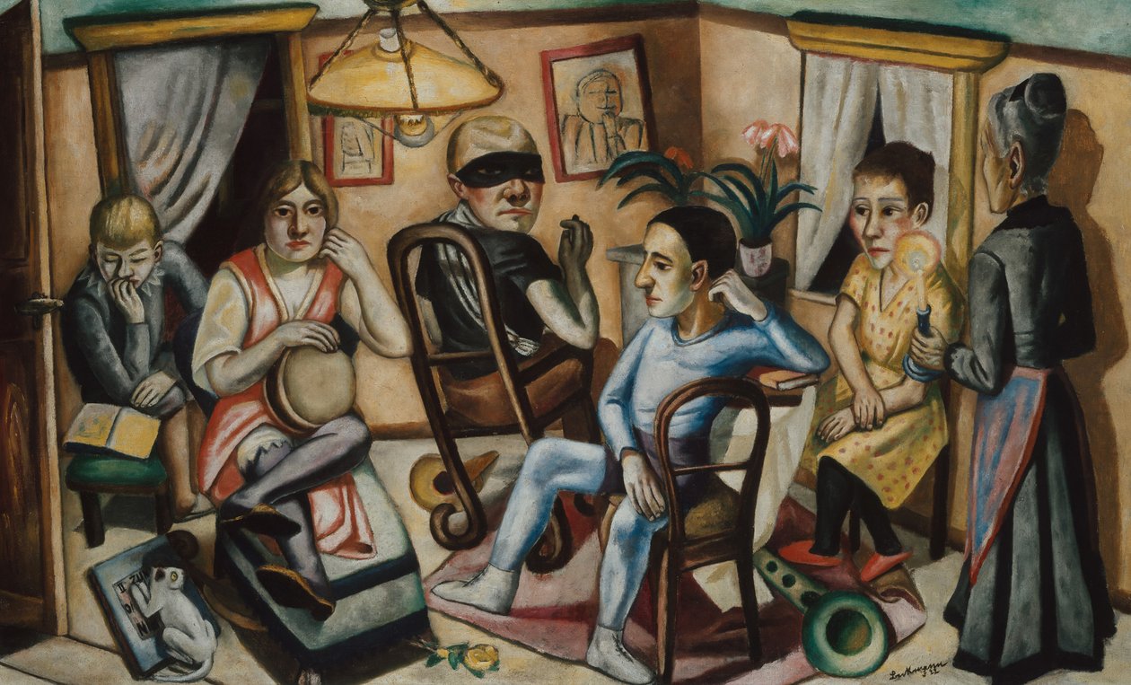 Maskeli Balodan Önce, 1922. by Max Beckmann