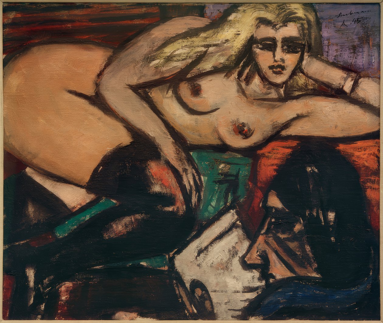 Mektup, yalan yarı hareket by Max Beckmann