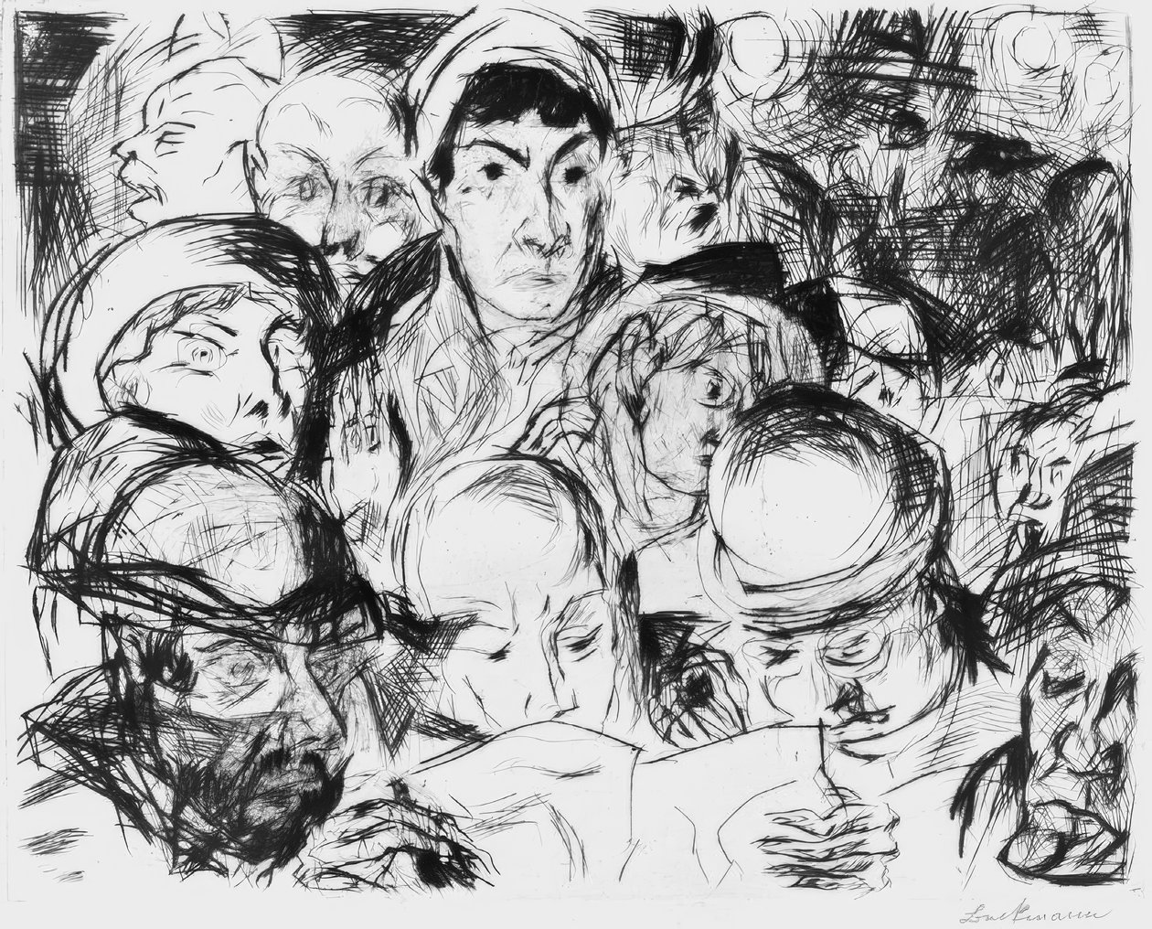 savaş ilanı by Max Beckmann