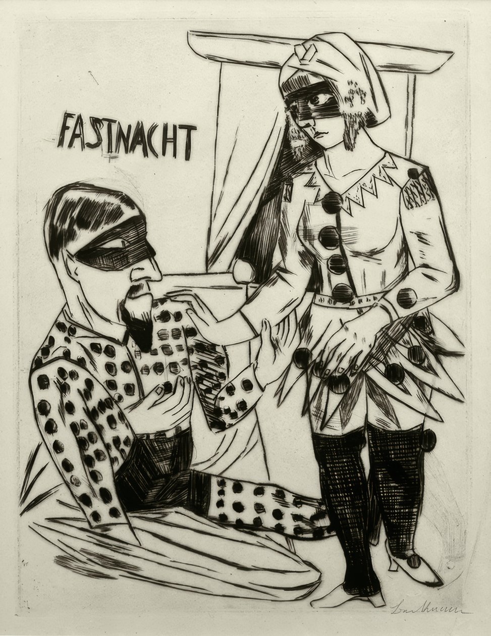 Mardi Gras by Max Beckmann
