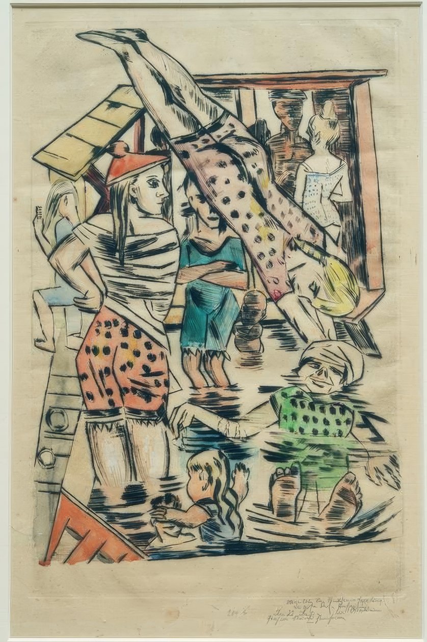 kadın hamamı by Max Beckmann