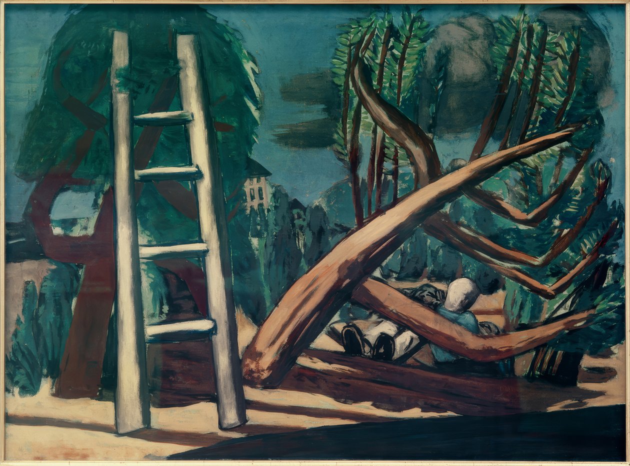 Büyük fırtına manzarası by Max Beckmann