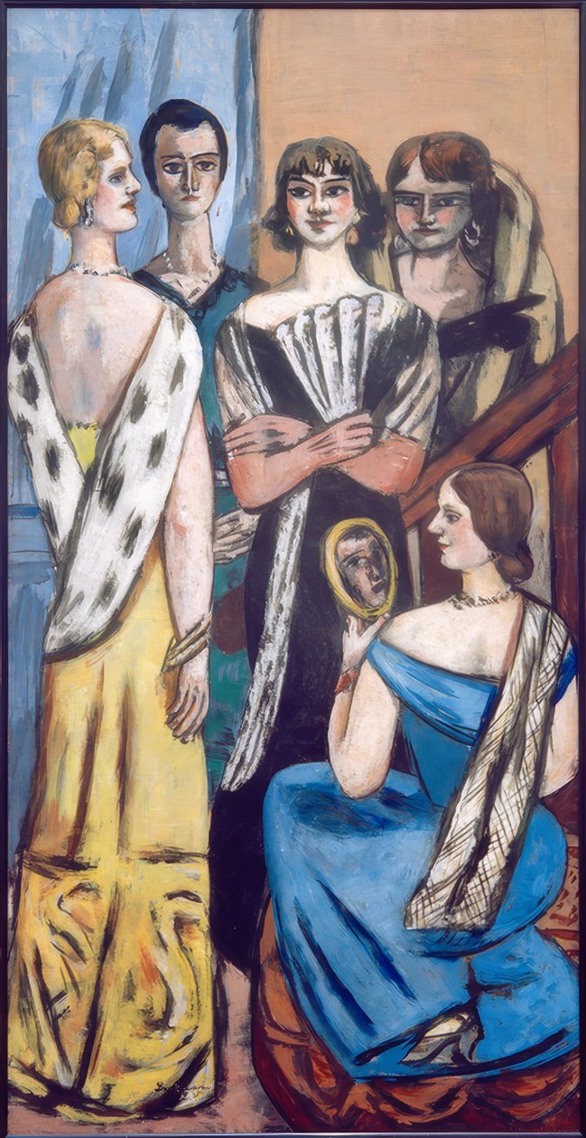 Kadınların büyük resmi (beş kadın) by Max Beckmann