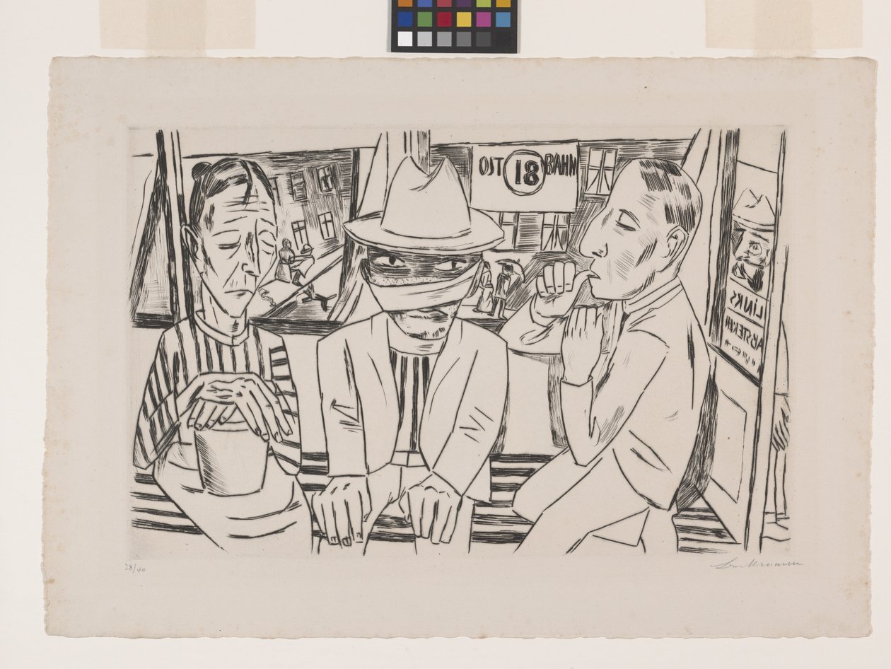 tramvayda by Max Beckmann