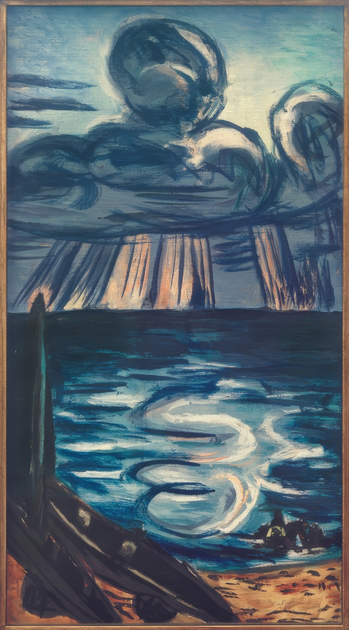 Büyük bulutlu deniz by Max Beckmann