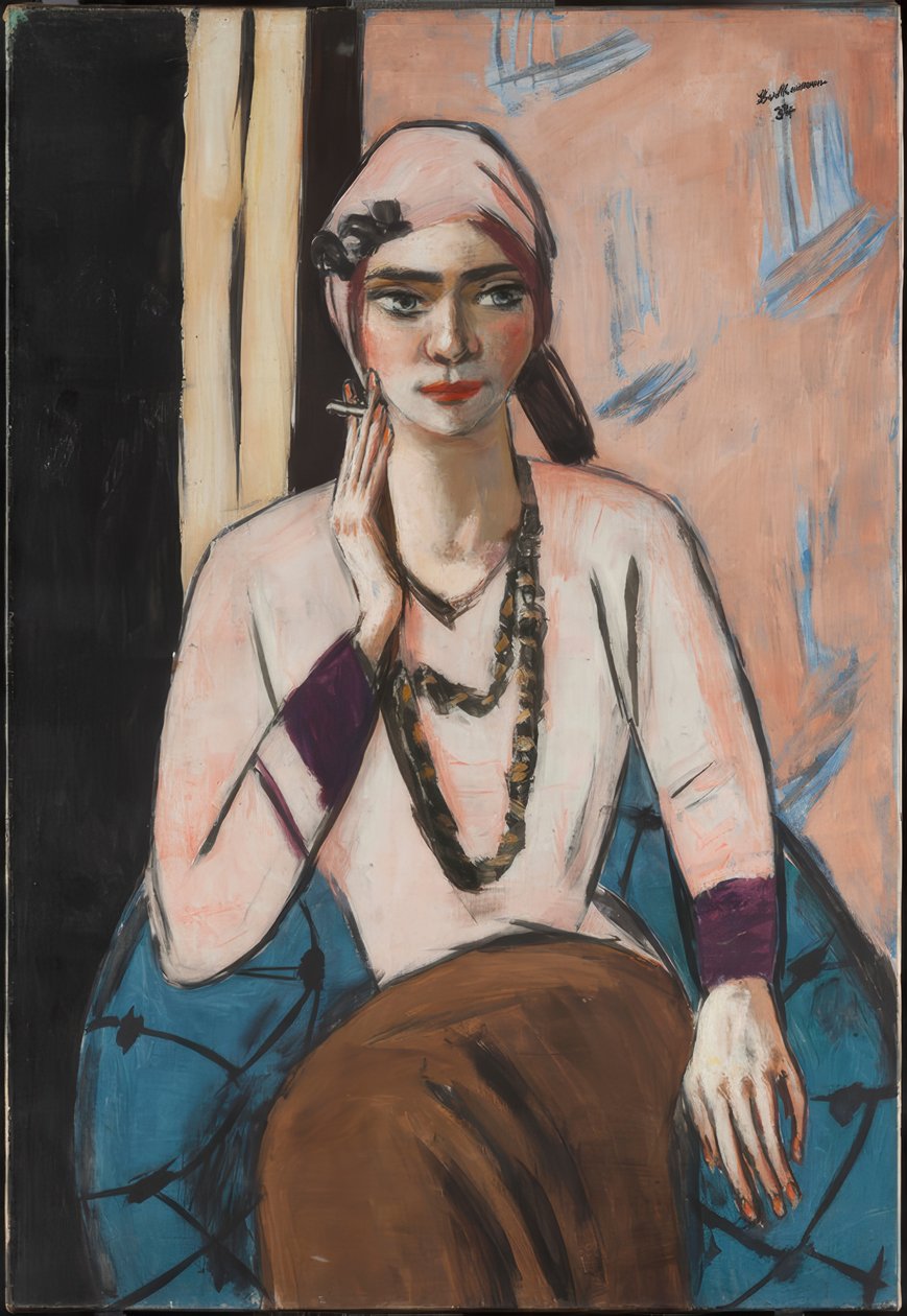 Pembe Kazaklı Quappi by Max Beckmann
