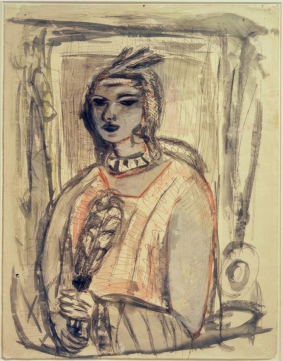 Başlıklı Quappi by Max Beckmann