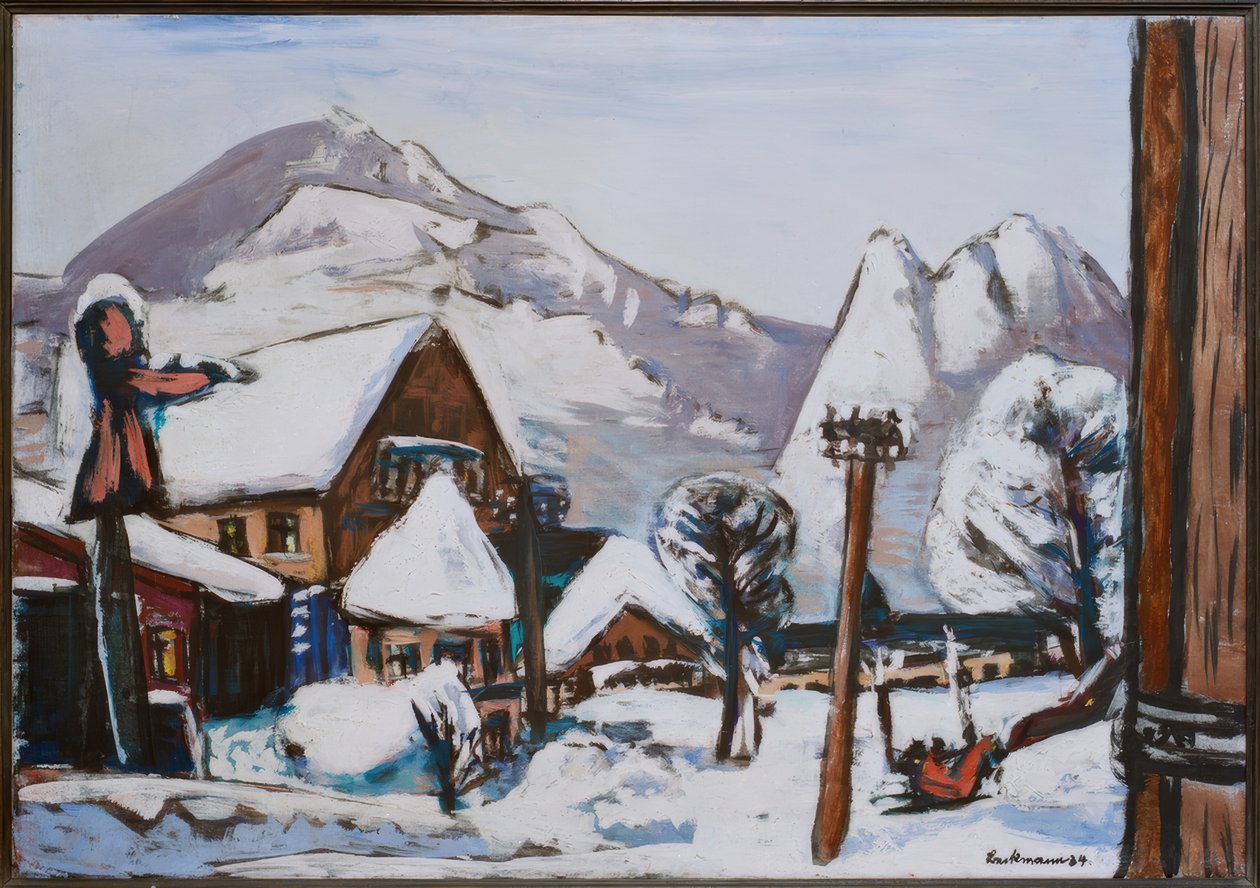 Garmisch kar manzarası by Max Beckmann