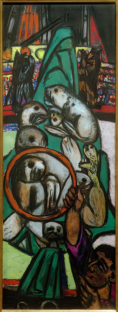Deniz aslanları by Max Beckmann