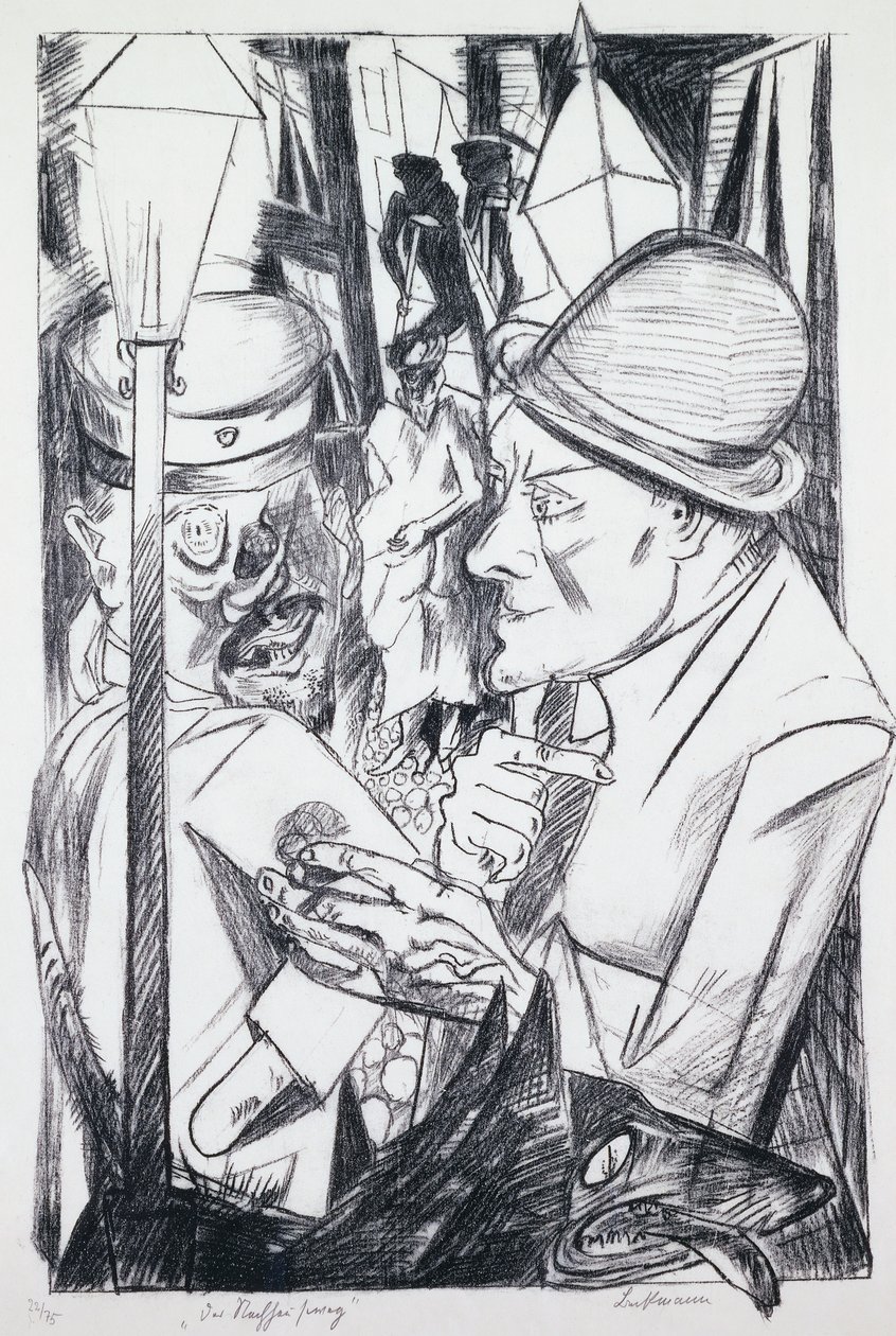 'Cehennem'den otoportre by Max Beckmann