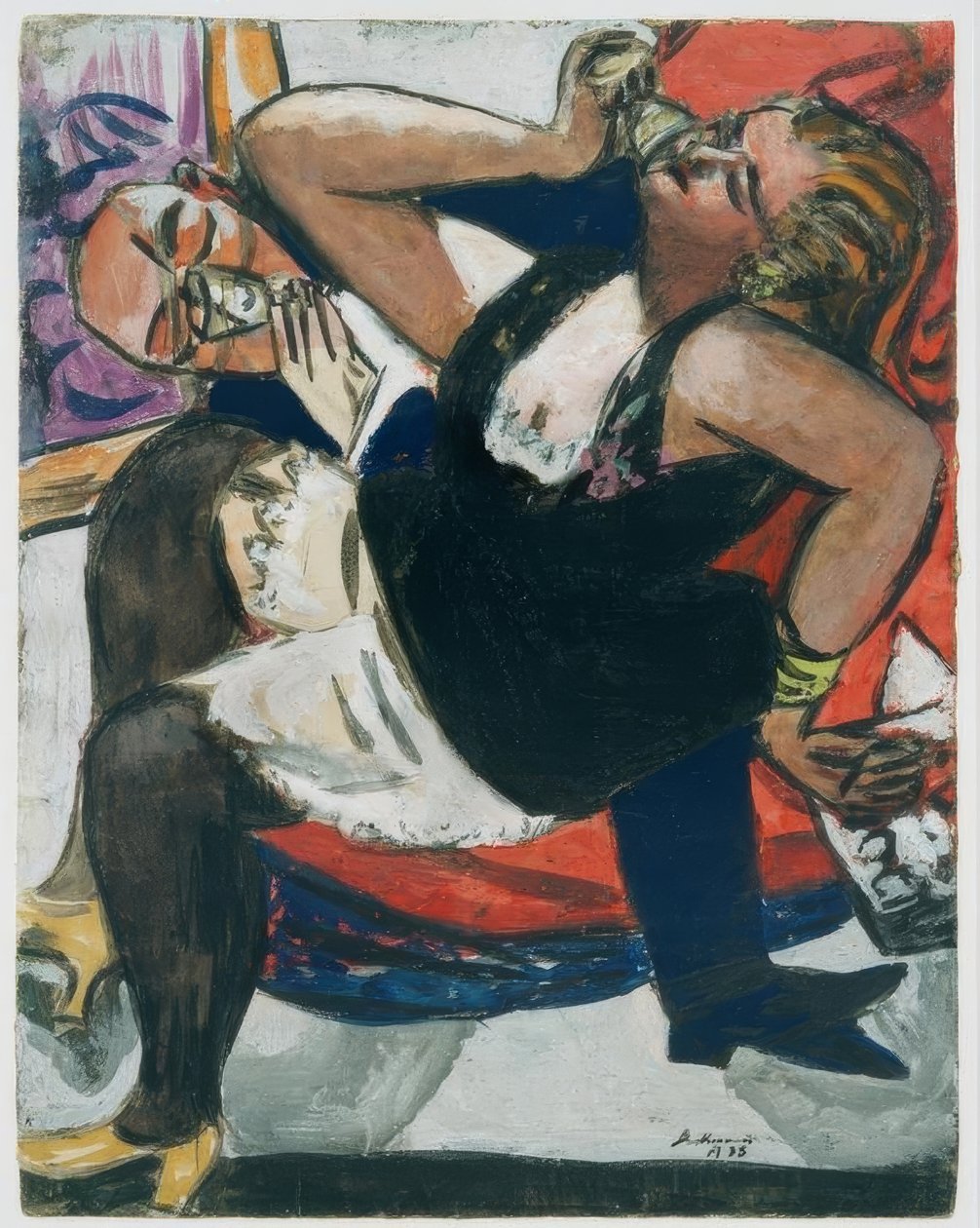 oturan çift by Max Beckmann