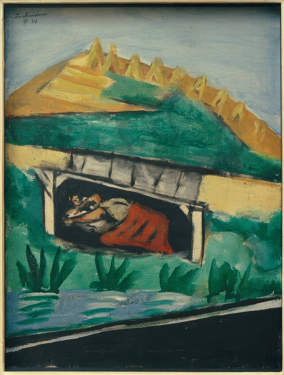 Yaz (aşıklar) by Max Beckmann