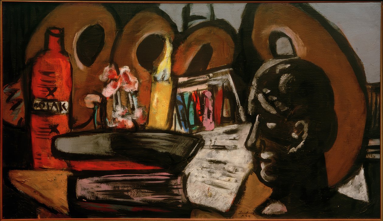 Paletler ile natürmort by Max Beckmann