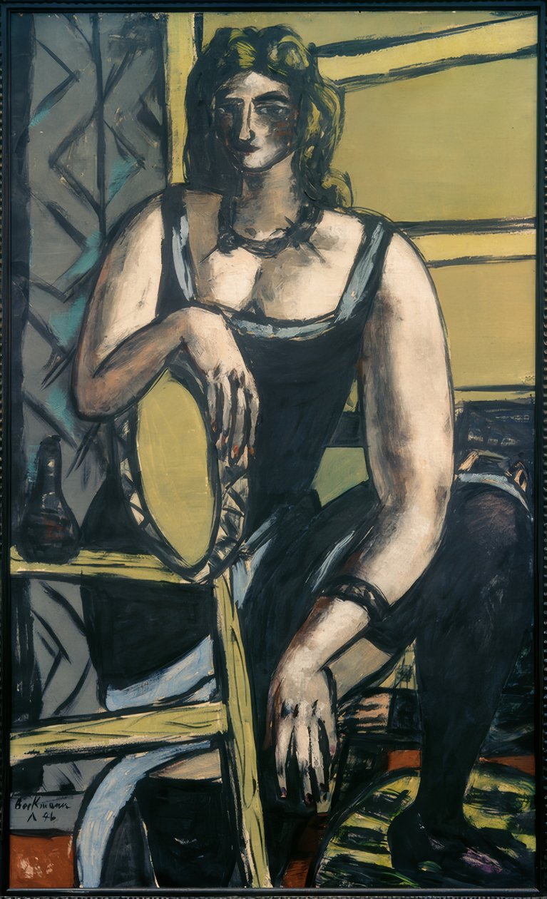 tef ile dansçılar by Max Beckmann