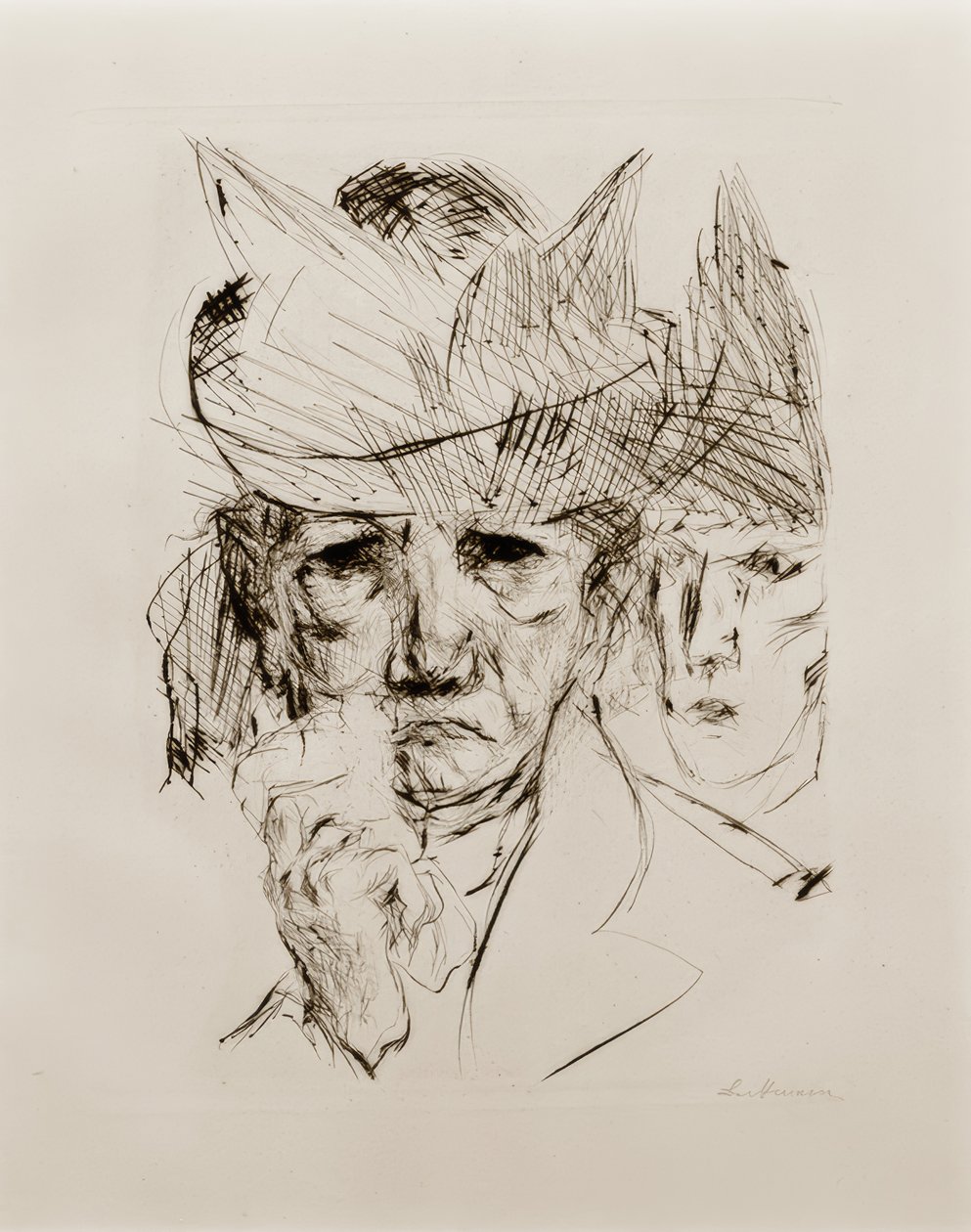 ağlayan kadın by Max Beckmann