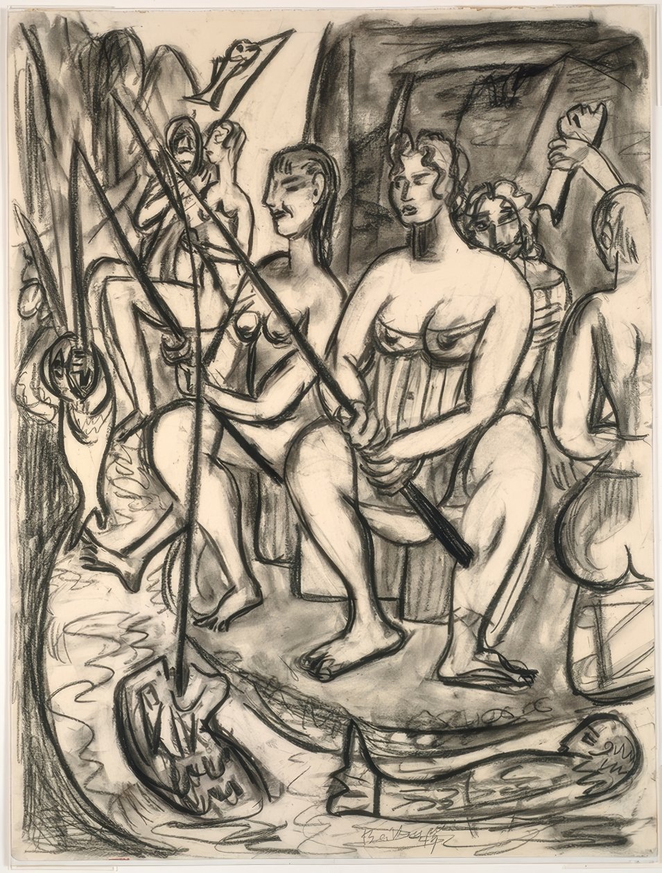 Kadın Balıkçılık by Max Beckmann