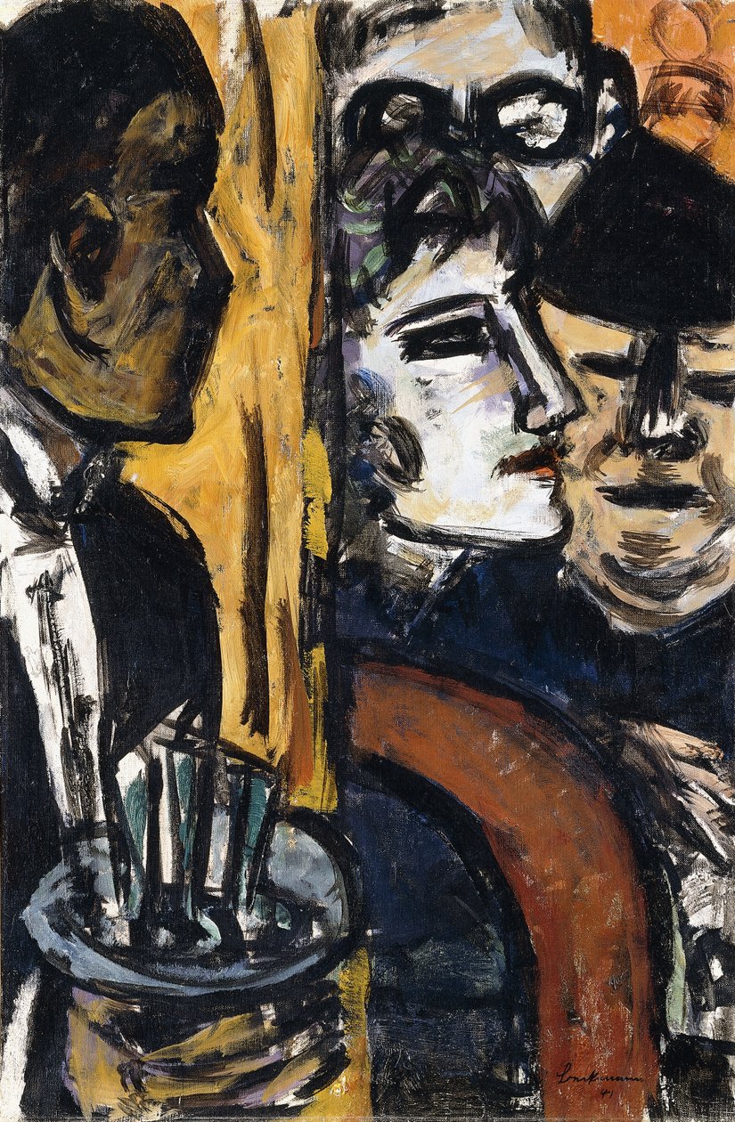 sarı kafe by Max Beckmann