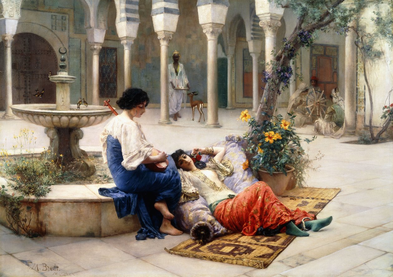 Harem Avlusunda, by Ferdinand Max Bredt