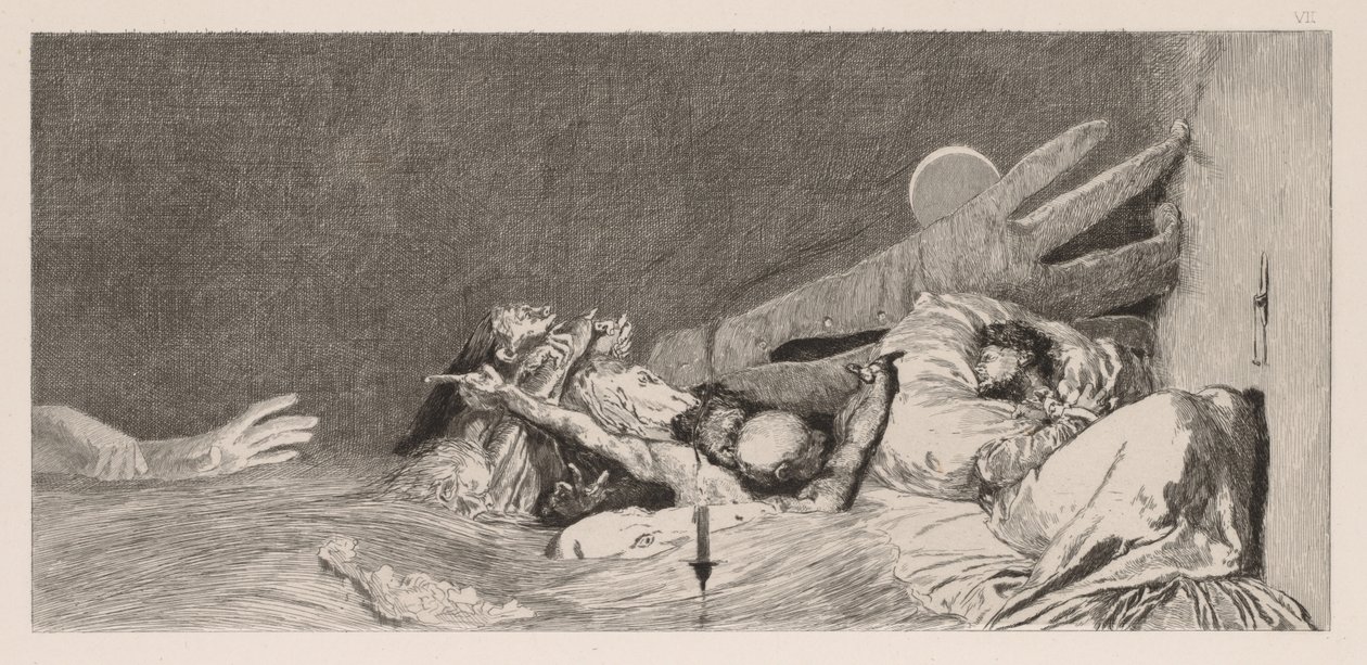 Bir Eldiven: Kaygılar, 1880. by Max Klinger