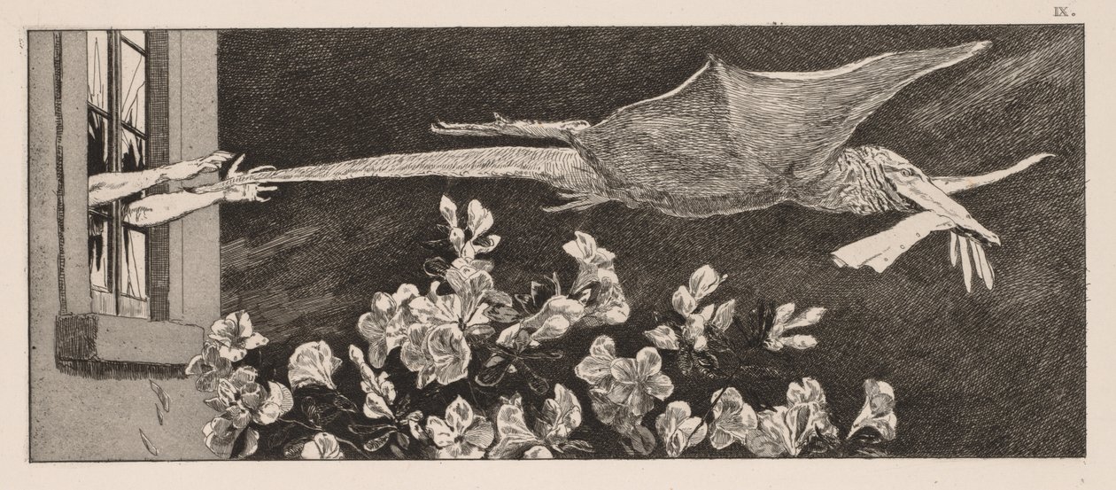 Bir Eldiven: Kaçırma, 1880. by Max Klinger