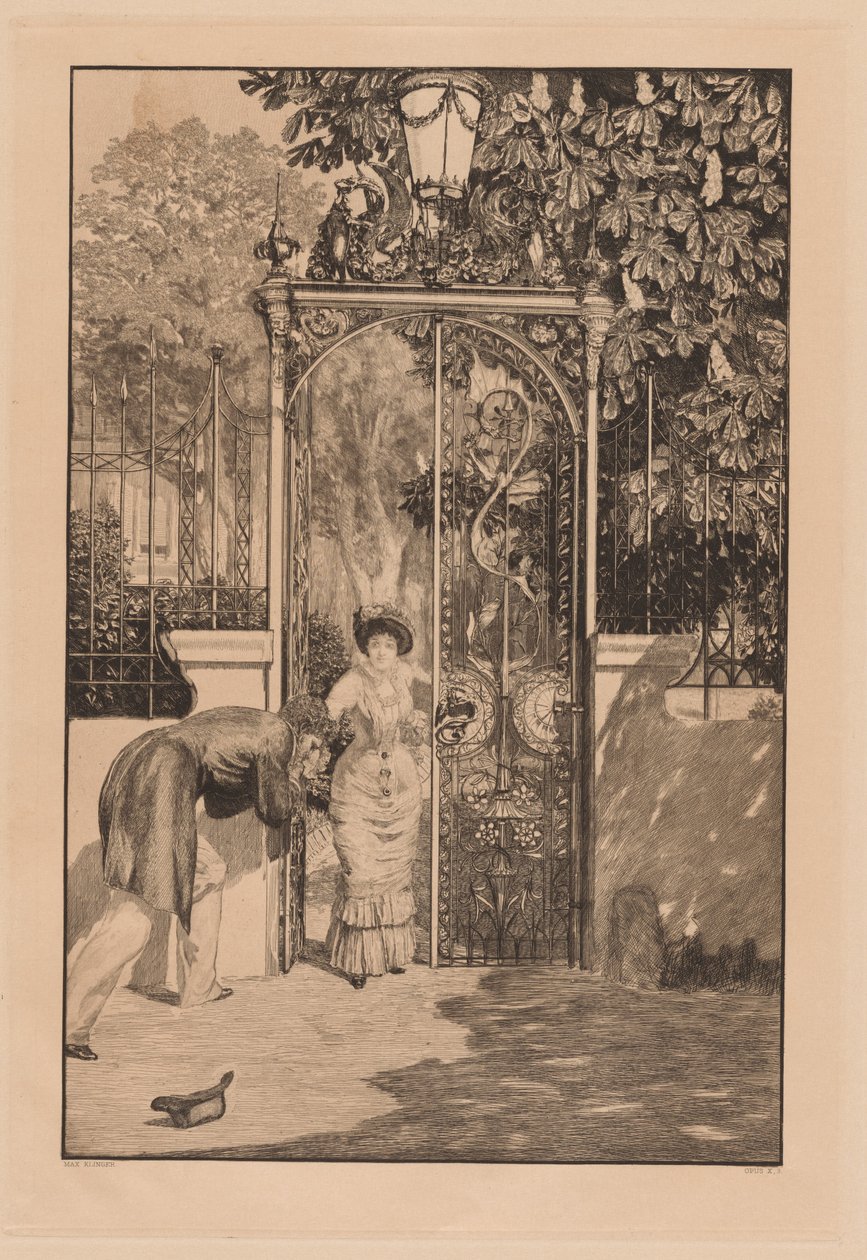 Kapıda Am Thor, 1887. by Max Klinger