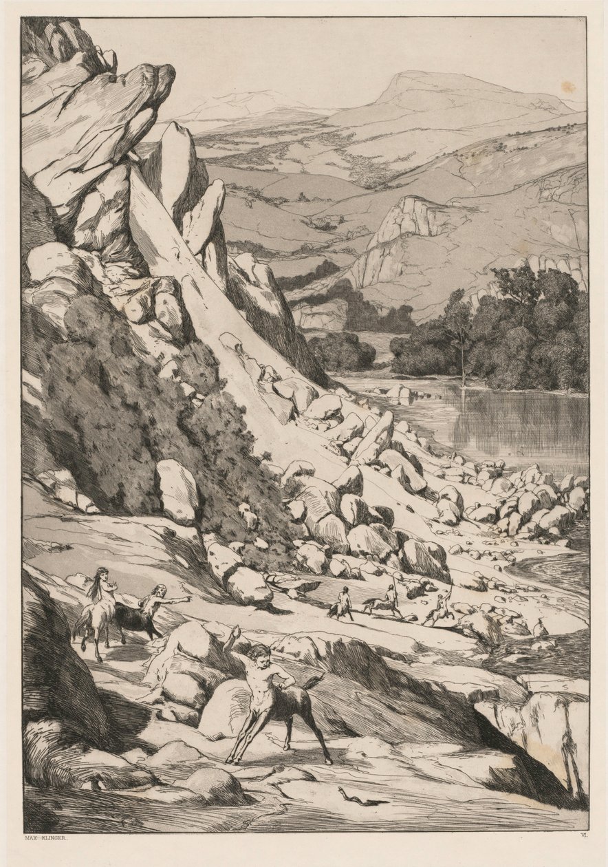 Heyelan Opus IV, 6, 1881. by Max Klinger