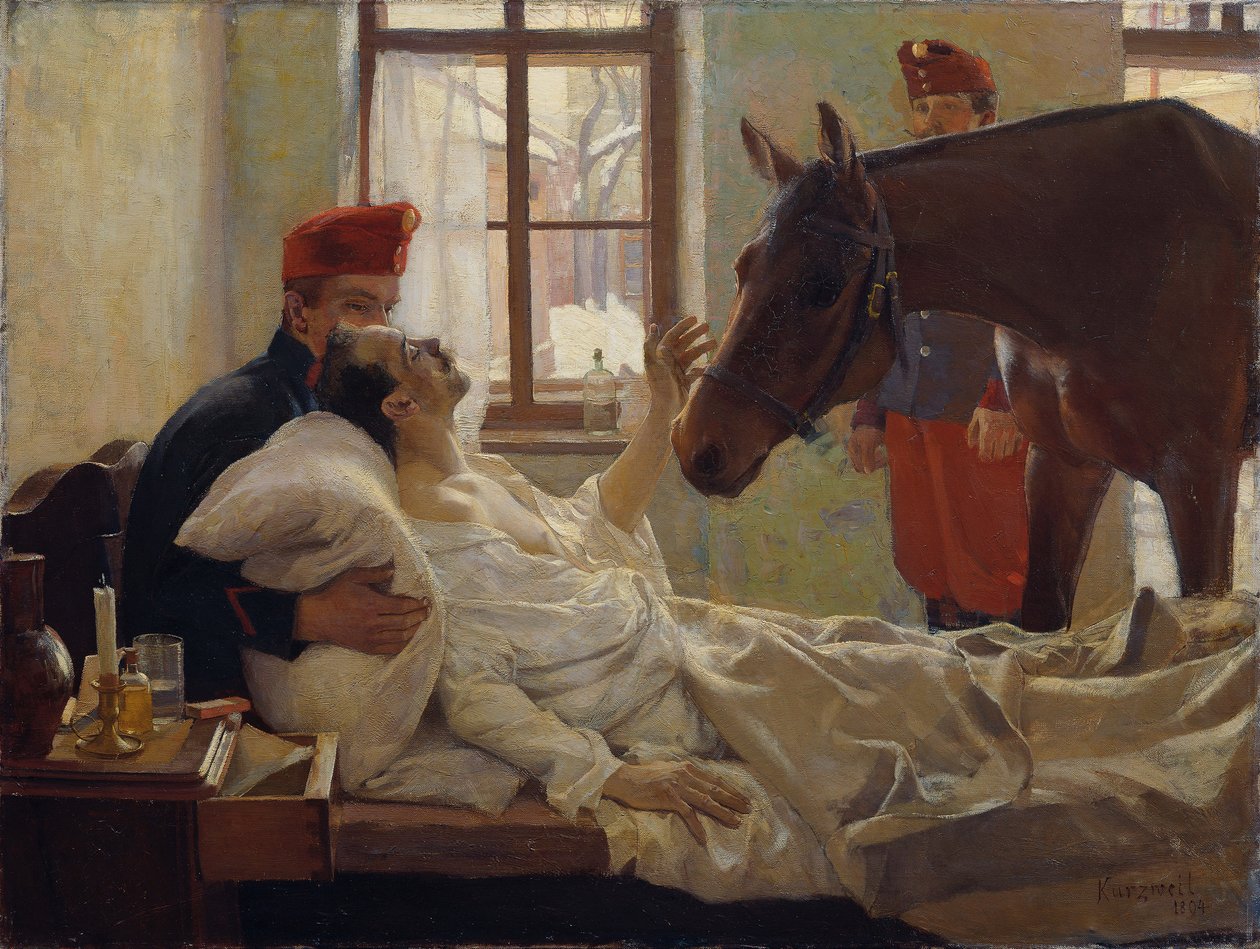 Sevgili bir ziyaretçi, 1894. by Max Kurzweil